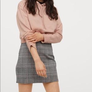 h&m plaid skirt new with tags